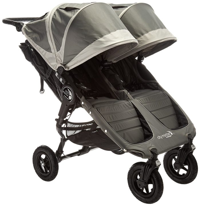 city mini double stroller belly bar